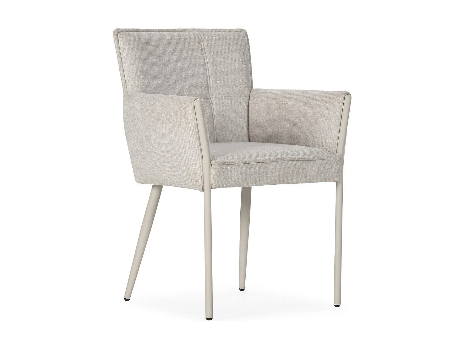 Set of 2 fabric armchairs with metal legs H85 cm - ELINA