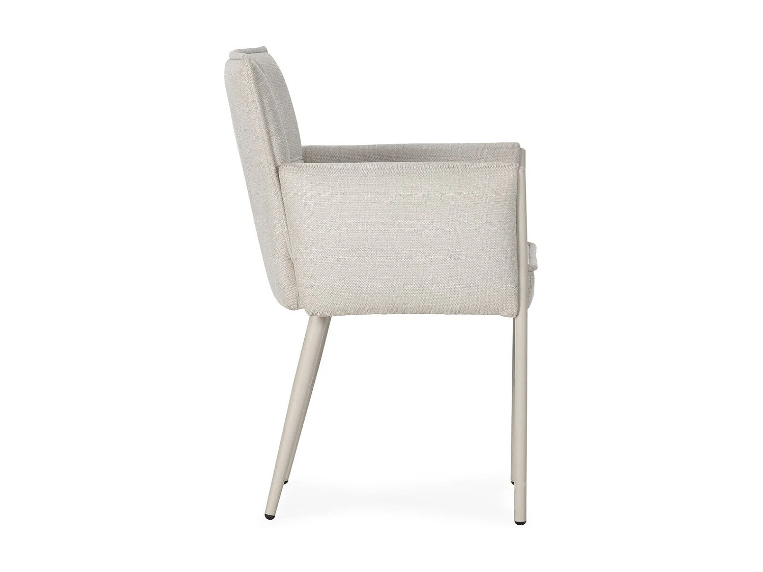 Lot de 2 fauteuils en tissu avec pieds en métal H85 cm - ELINA