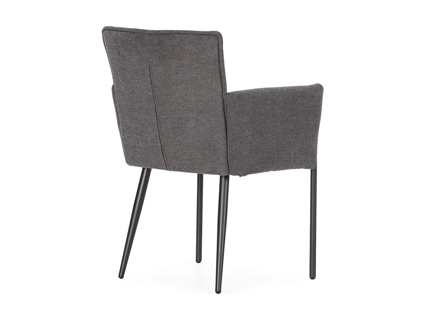 Set of 2 fabric armchairs with metal legs H85 cm - ELINA