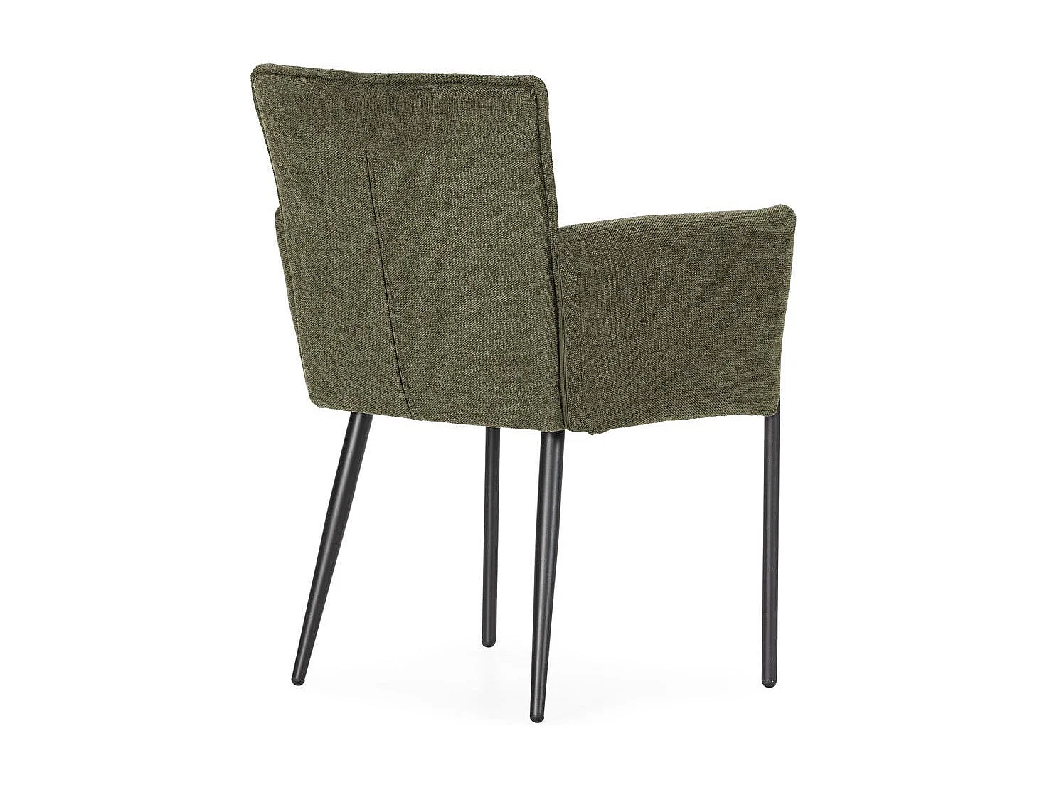 Set of 2 fabric armchairs with metal legs H85 cm - ELINA