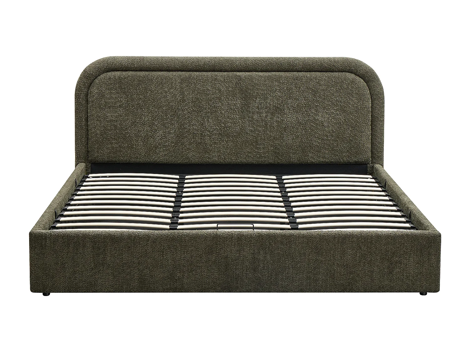 Lit coffre 200 x 200 cm - Tissu bouclette - Vert – FIDOZIA