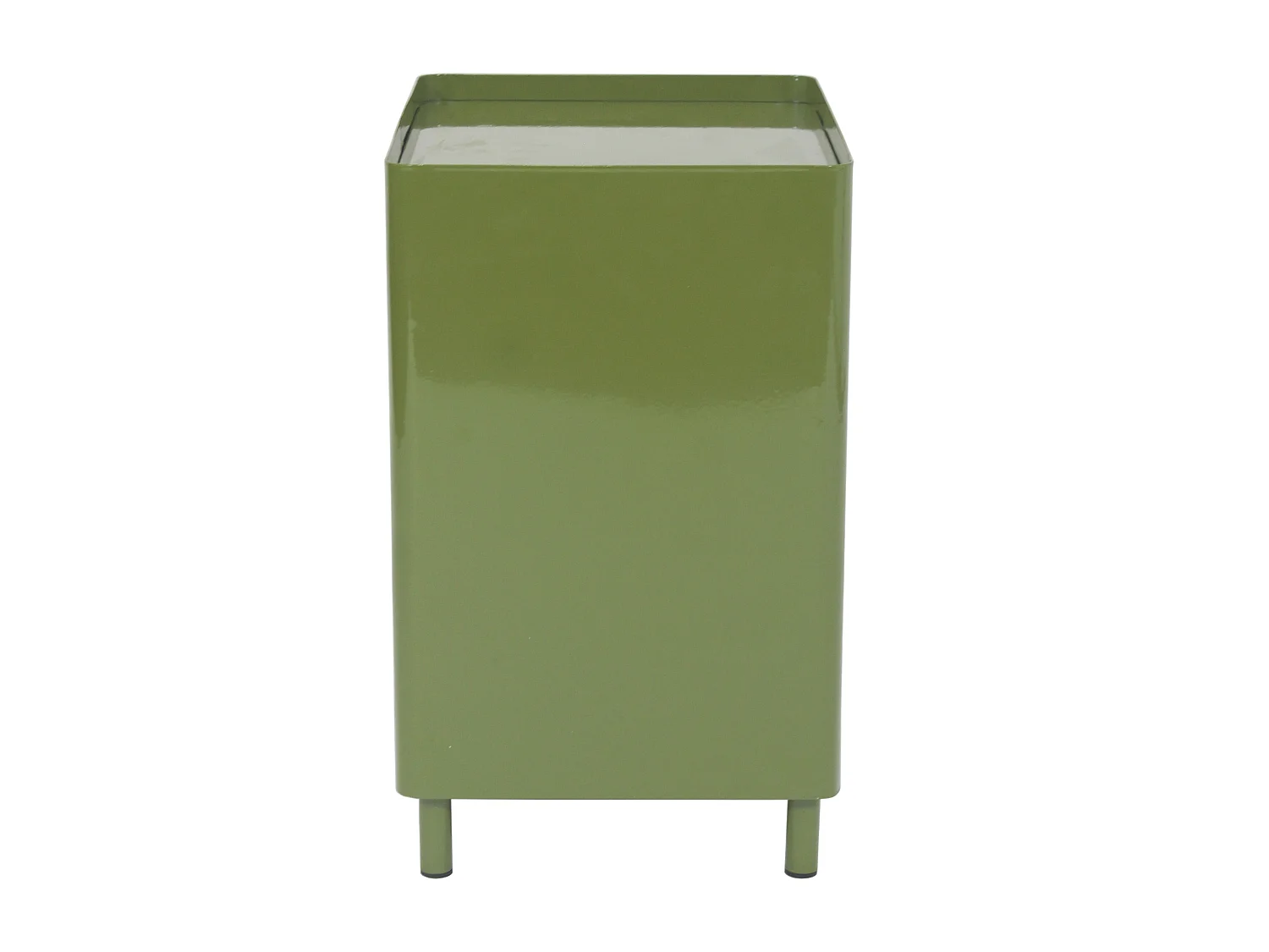 Table de chevet avec rangements - Métal - Vert olive - KITAKO