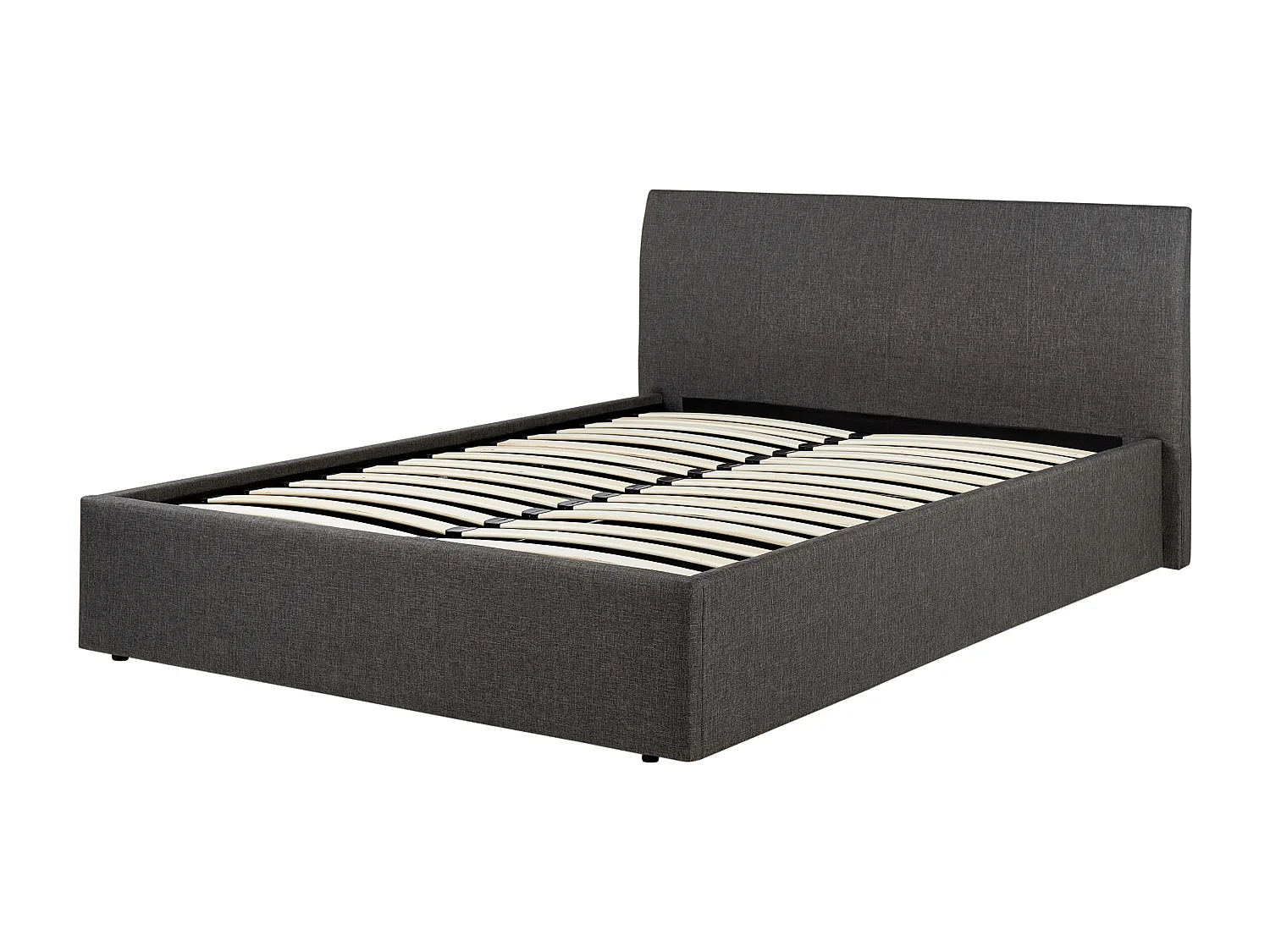 Lit ottoman Tissu ORBEY 140 x 200 cm Gris