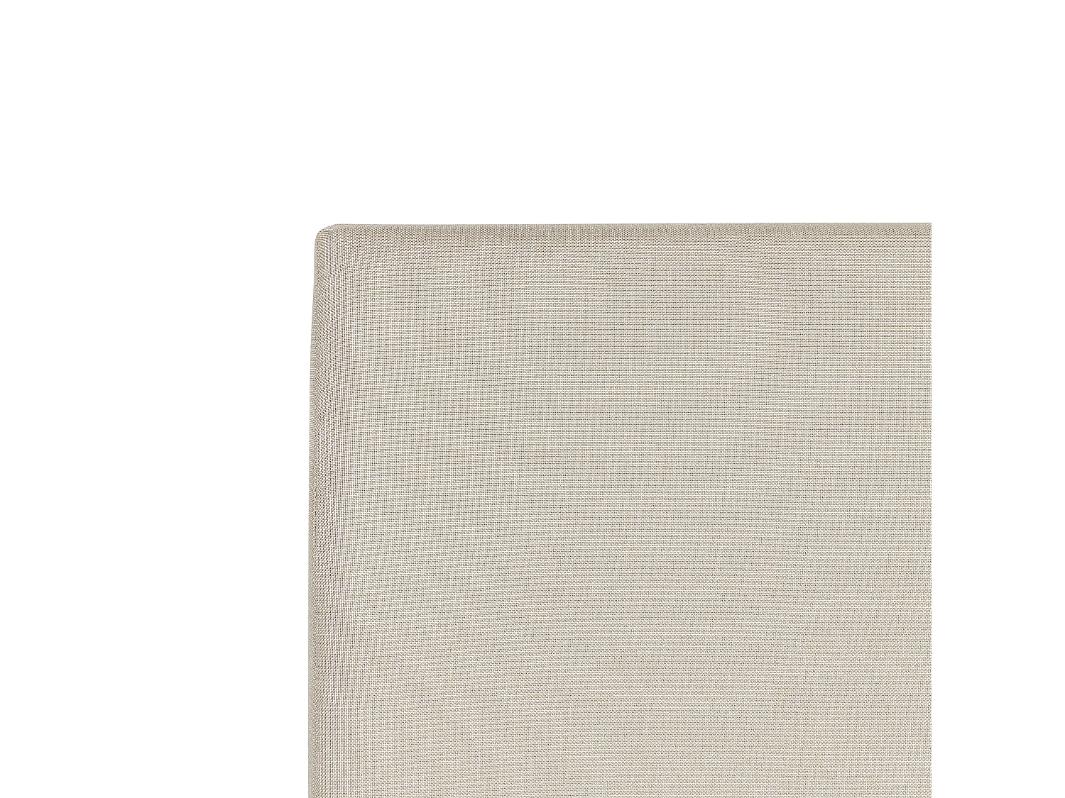 Lit ottoman Tissu ORBEY 140 x 200 cm Beige clair