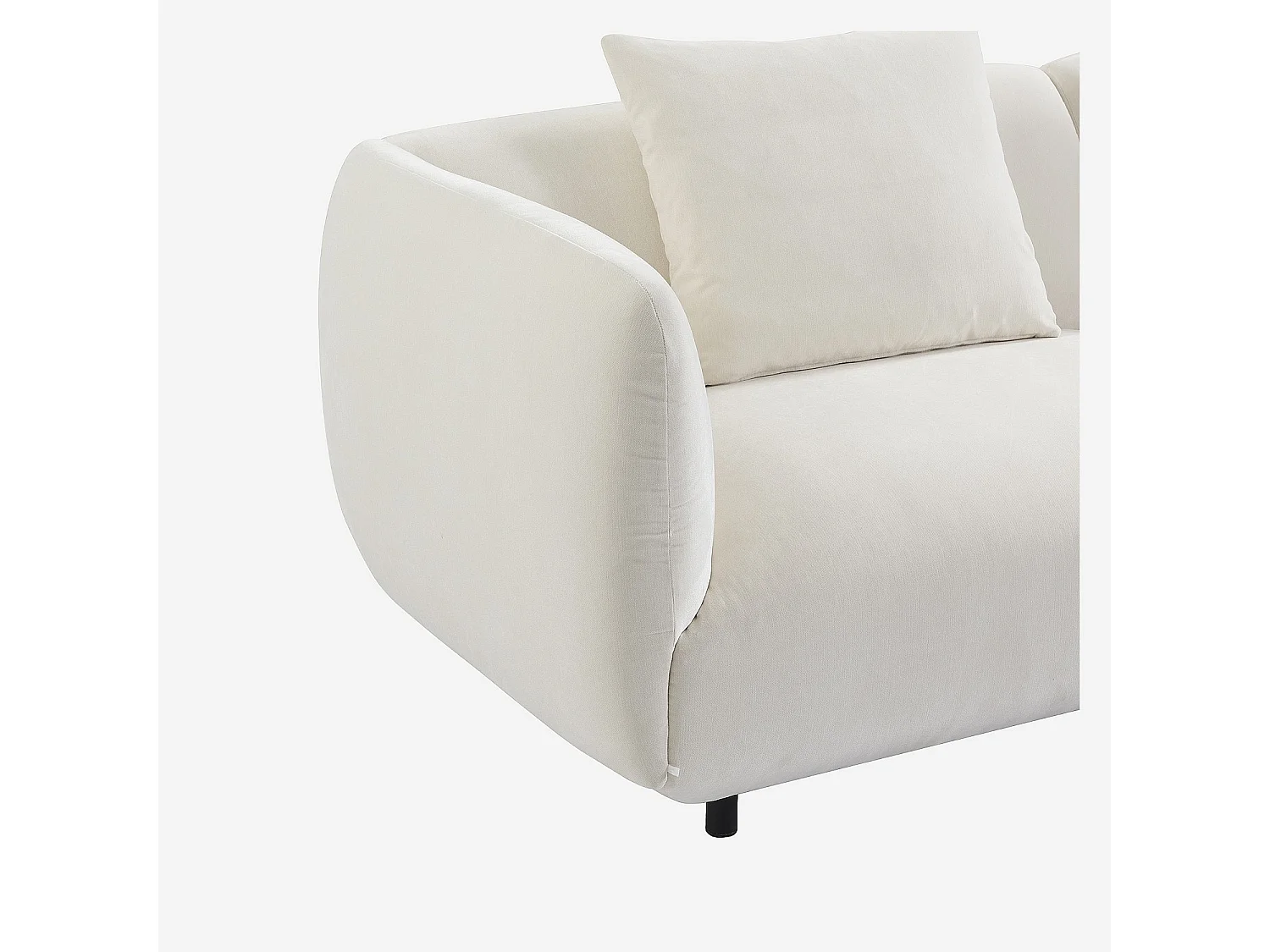 Canapé 4 places en tissu - Écru