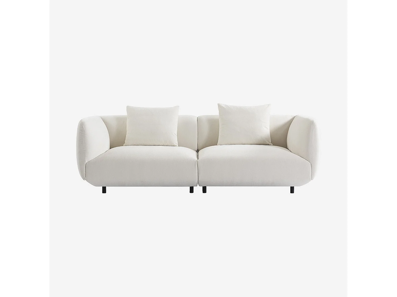 Canapé 4 places en tissu - Écru