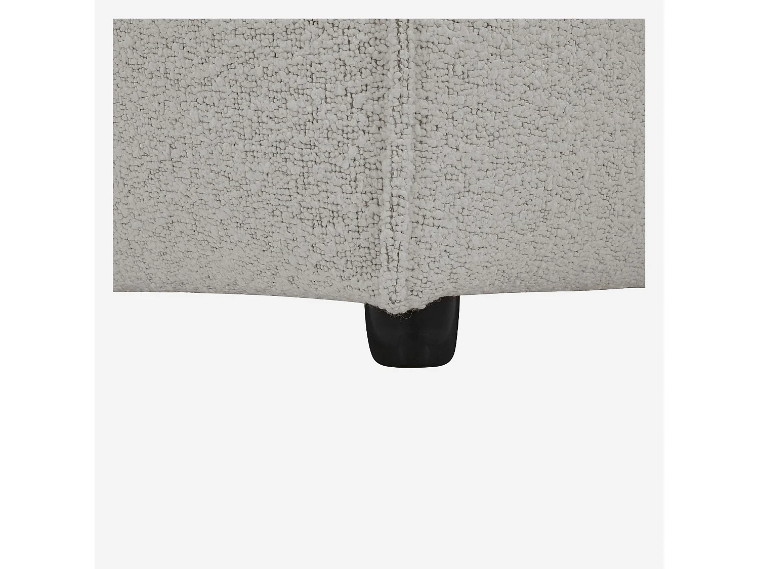 Habitat - Canapé 4 places en tissu bouclette - Beige mélangé - Kuti