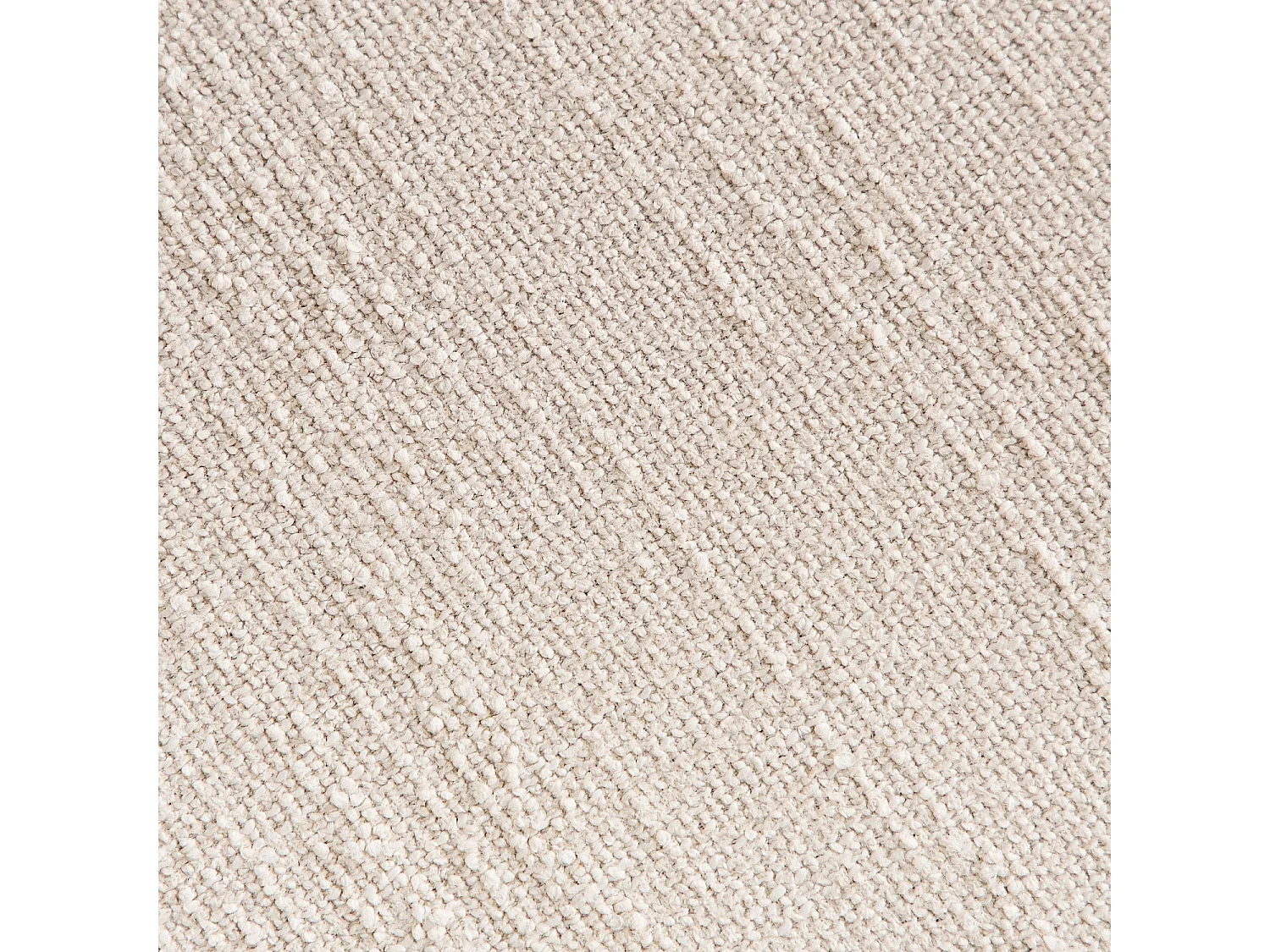 Habitat - Canapé d'angle droit en tissu bouclette courte Mira - Ivoire - Posada II