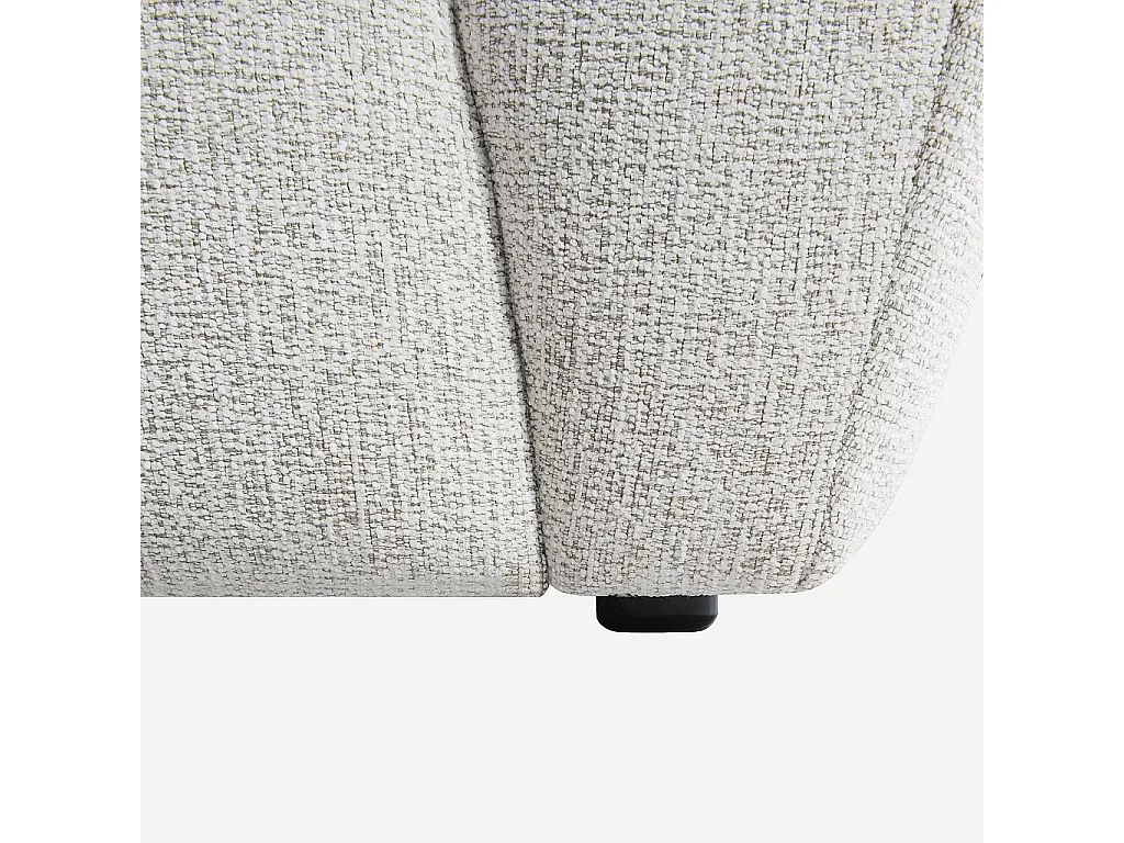 Habitat - Canapé 4 places en tissu chenille - Écru mélangé - Azalee