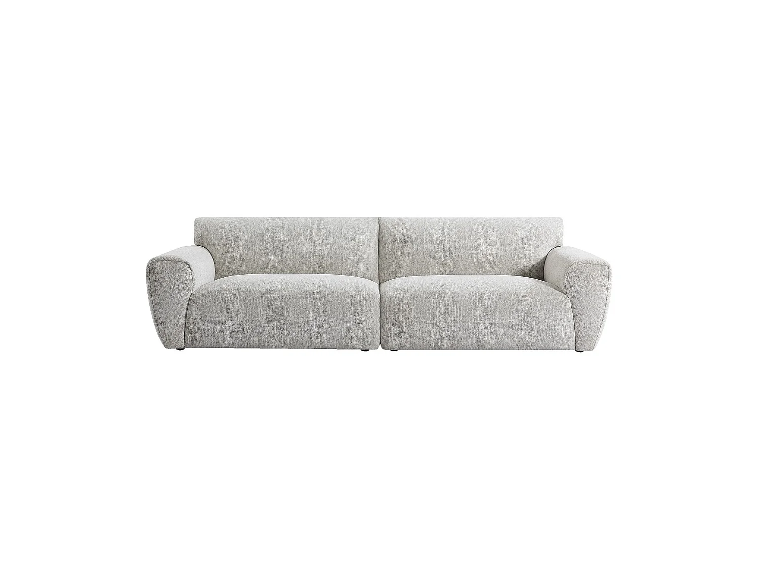 Habitat - Canapé 4 places en tissu chenille - Écru mélangé - Azalee