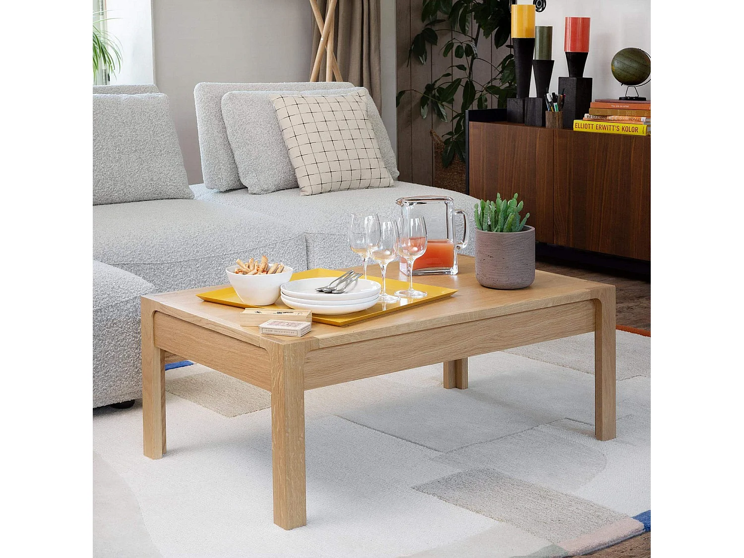 Habitat - Table basse avec tiroirs en chêne - Design by Hélèna Pille - Ivoine