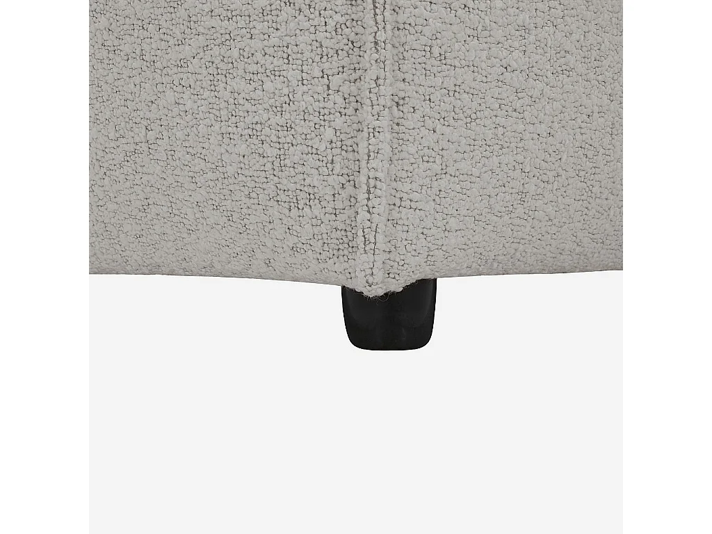 Habitat - Canapé 3 places en tissu bouclette - Beige mélangé - Kuti