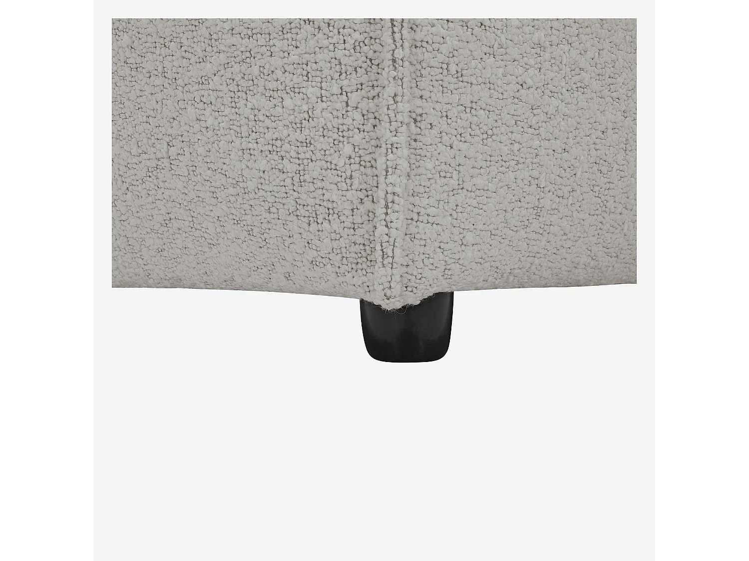 Habitat - Canapé 2 places en tissu bouclette - Beige mélangé - Kuti