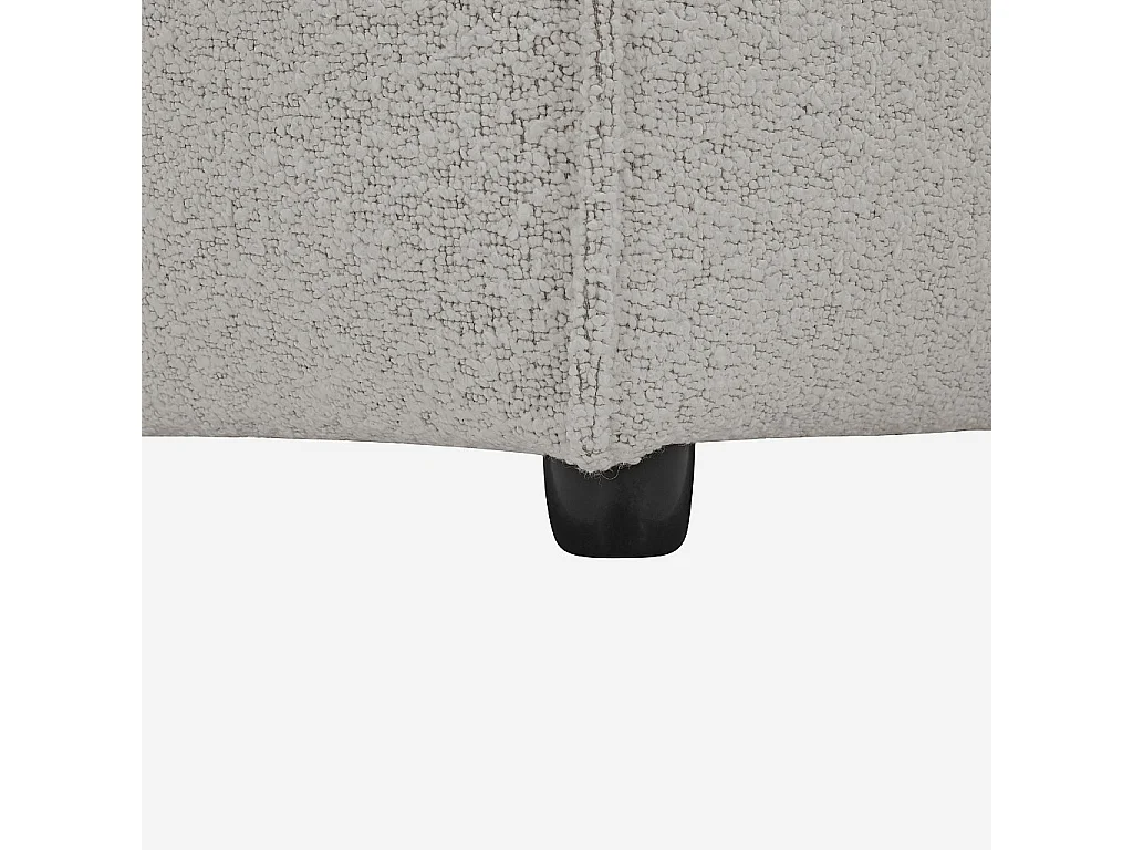 Habitat - Canapé 2 places en tissu bouclette - Beige mélangé - Kuti