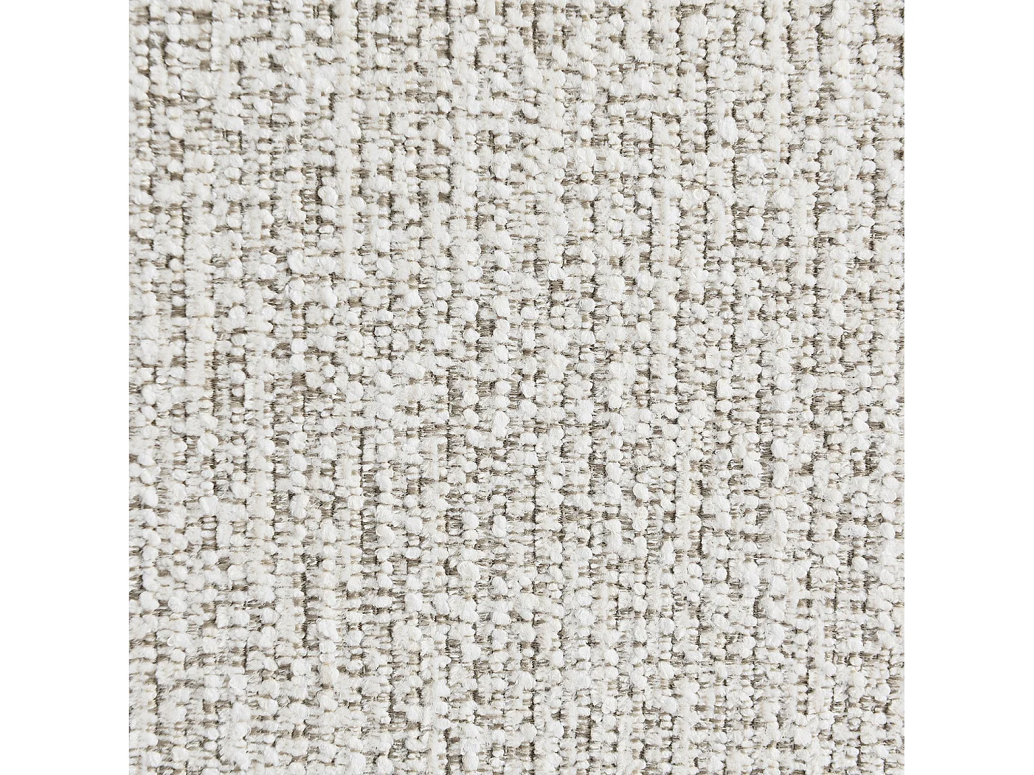 Canapé 3 places en tissu chenille - Écru mélangé