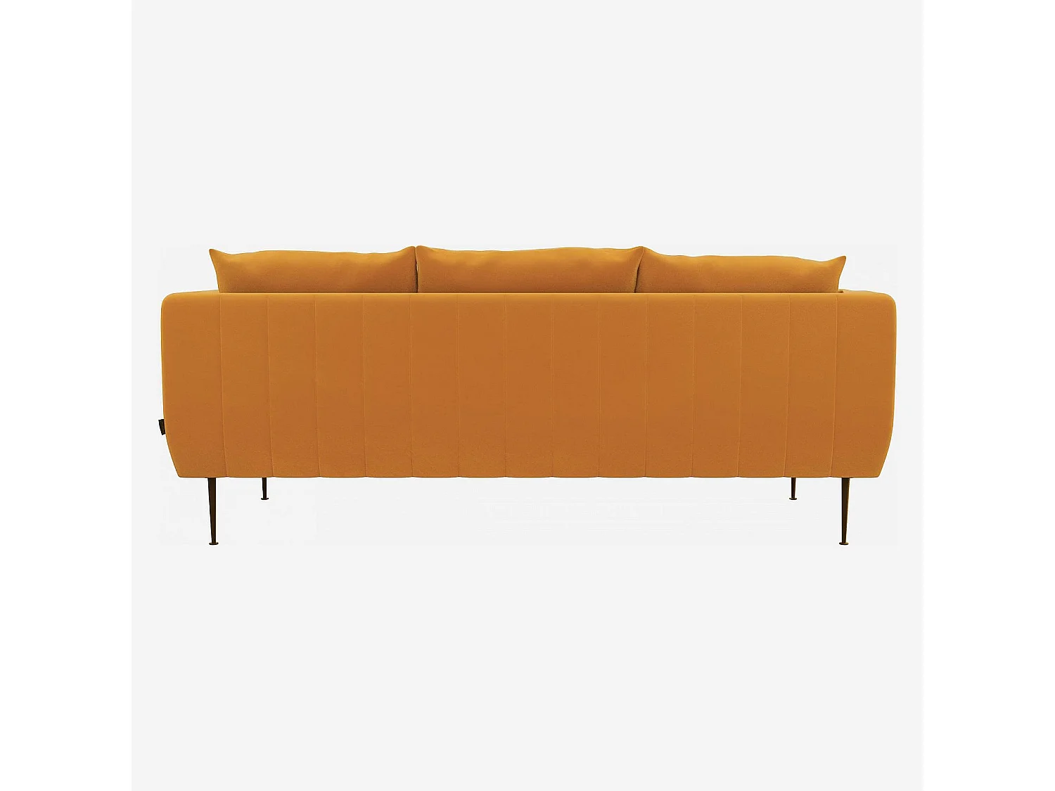 Habitat - Canapé 3 places en velours - Jaune - Prague