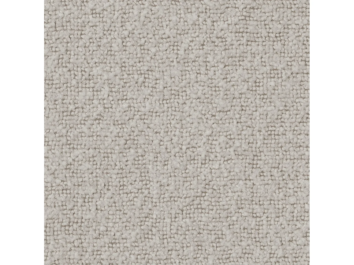 Habitat - Canapé d'angle droit en tissu bouclette - Beige mélangé - Kuti