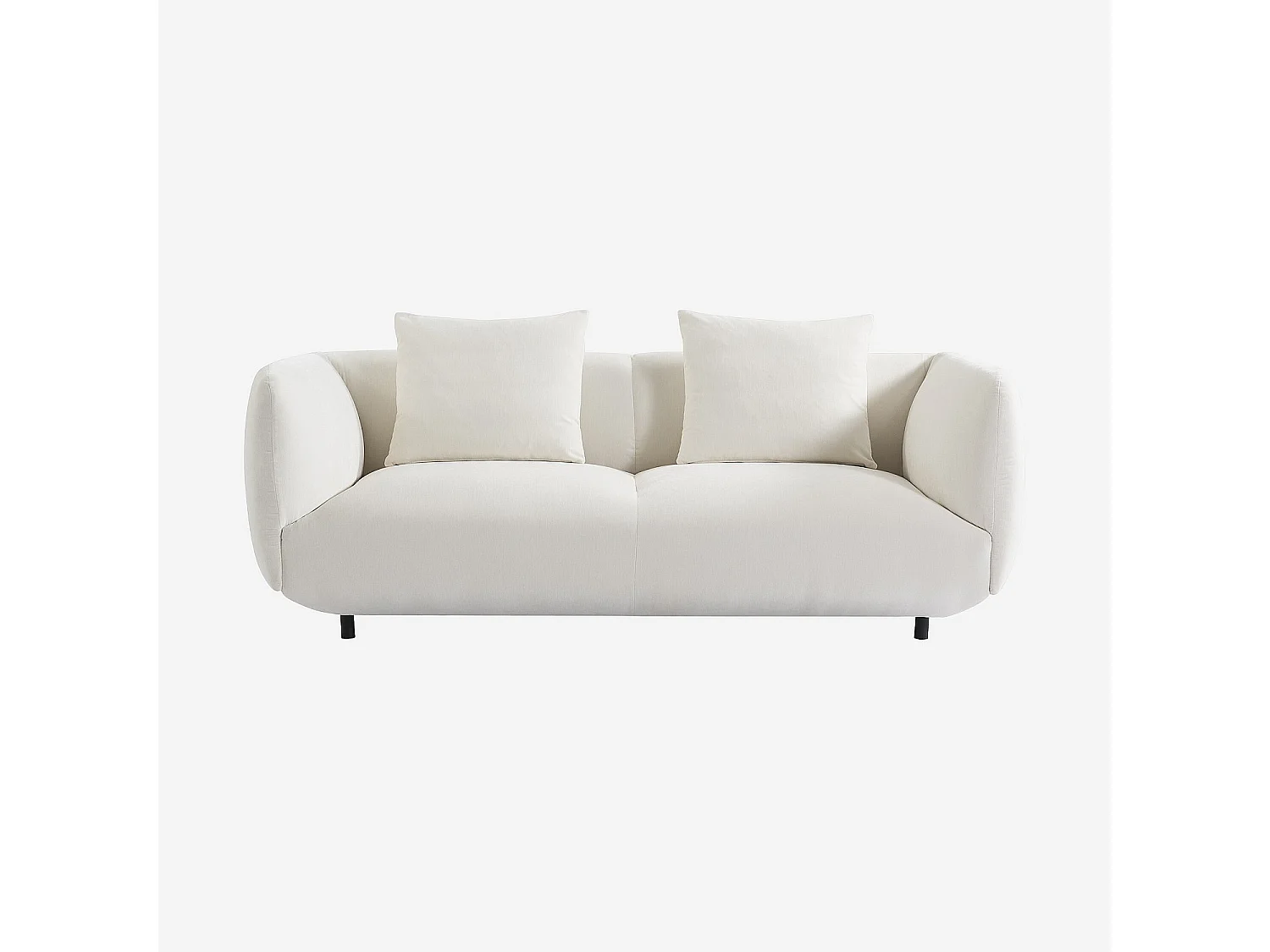 Habitat - Canapé 3 places en tissu - Écru - Moseri