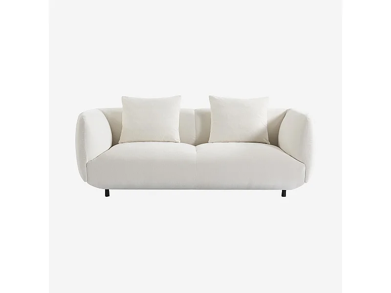 Habitat - Canapé 3 places en tissu - Écru - Moseri