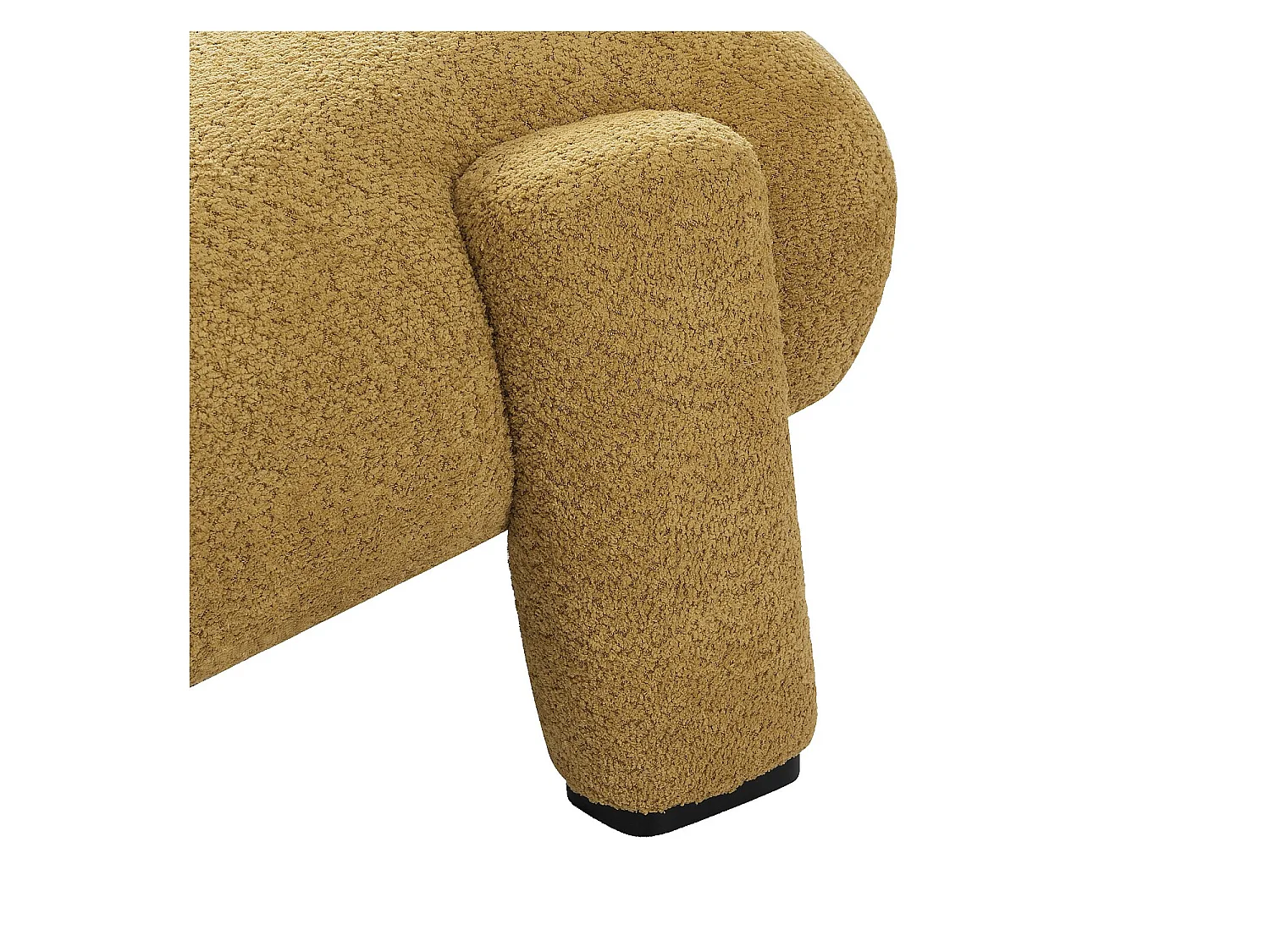 Habitat - Fauteuil en tissu bouclette - Miel - Pineto