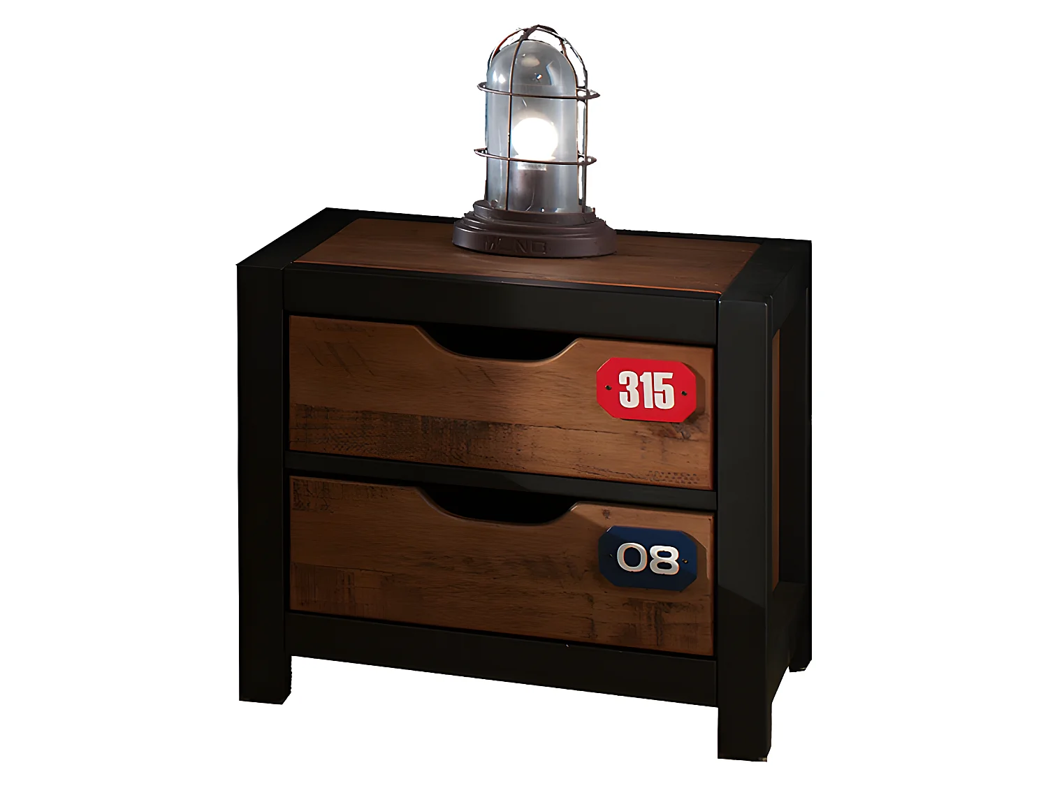 Chambre Complète Enfant 6P "Alex" Marron & Noir