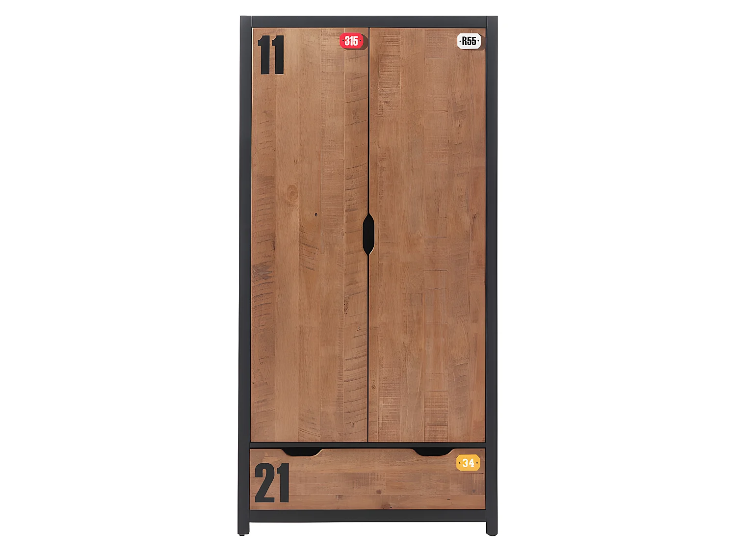 Chambre Complète Enfant 6P "Alex" Marron & Noir