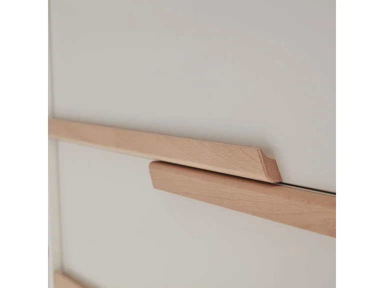 Lit bébé et commode à langer Snap Blanc et bois