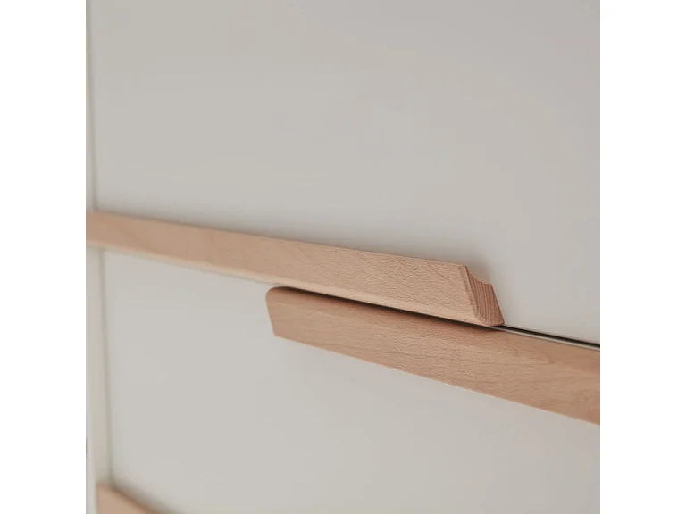 Lit bébé et commode à langer Snap Blanc et bois