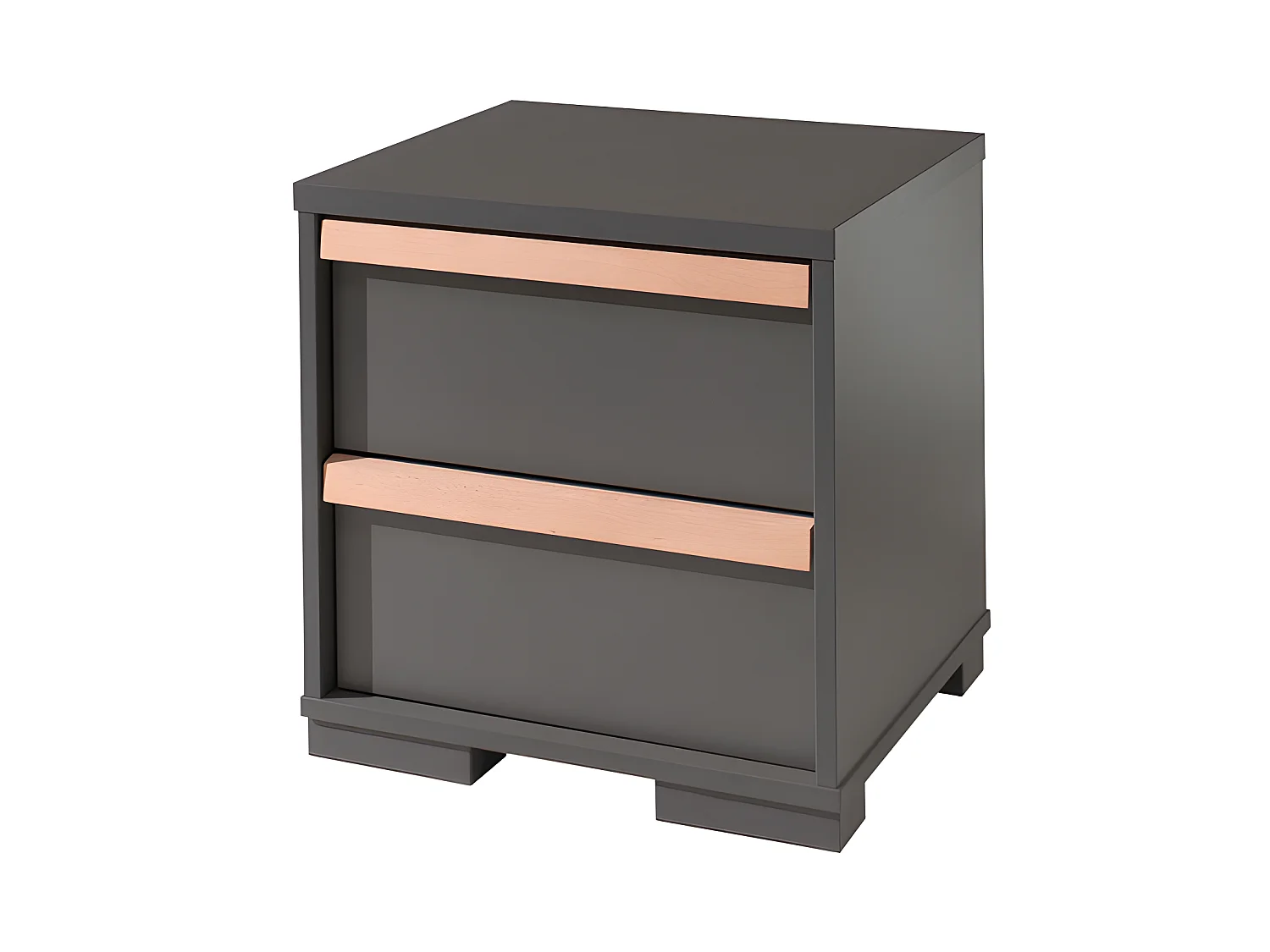 Pack - Lit Enfant, Chevet & Armoire "London" Gris Anthracite