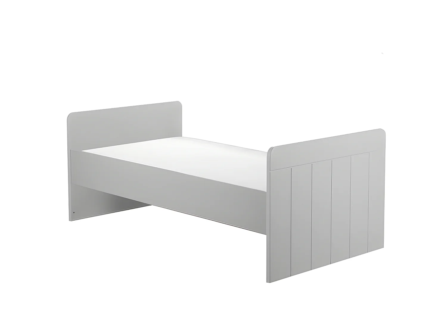 Chambre complète lit bébé évolutif - commode à langer - armoire Calmo Gris