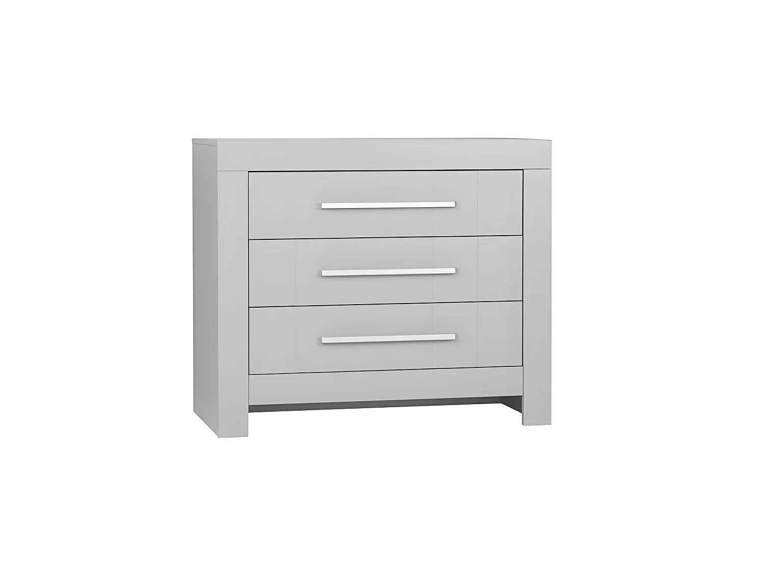 Chambre complète lit bébé évolutif - commode à langer - armoire Calmo Gris