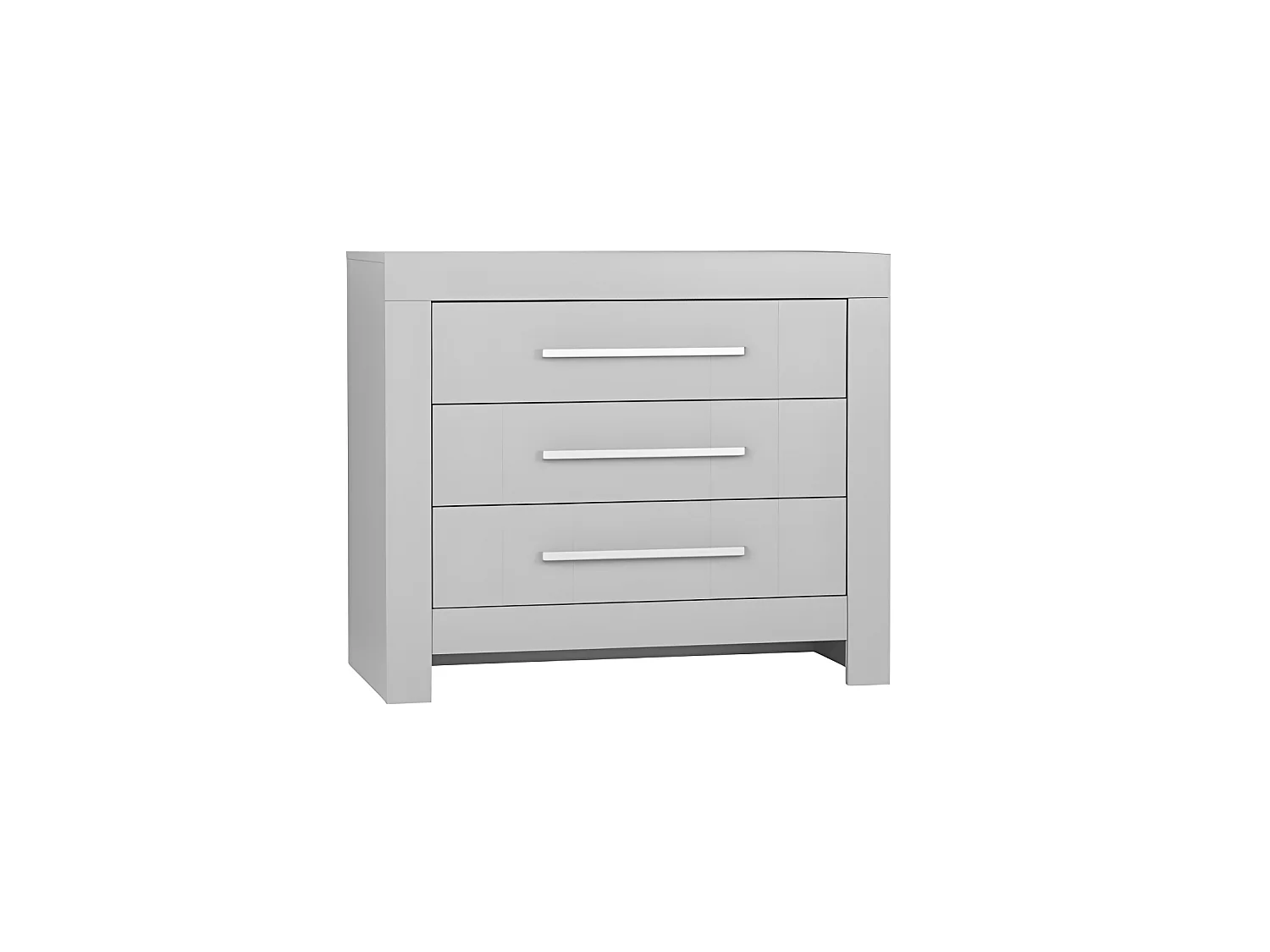 Lit bébé et Commode à langer Calmo Gris