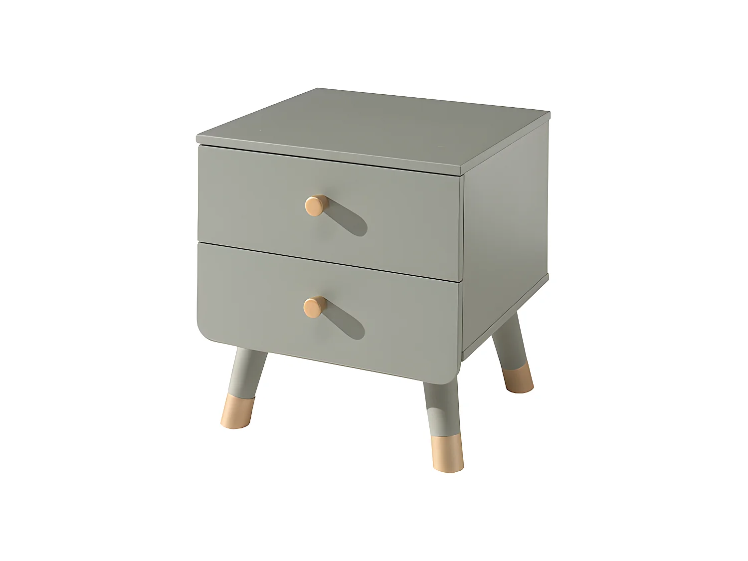 Pack - Lit Enfant & Chevet "Billy" 90x200cm Vert