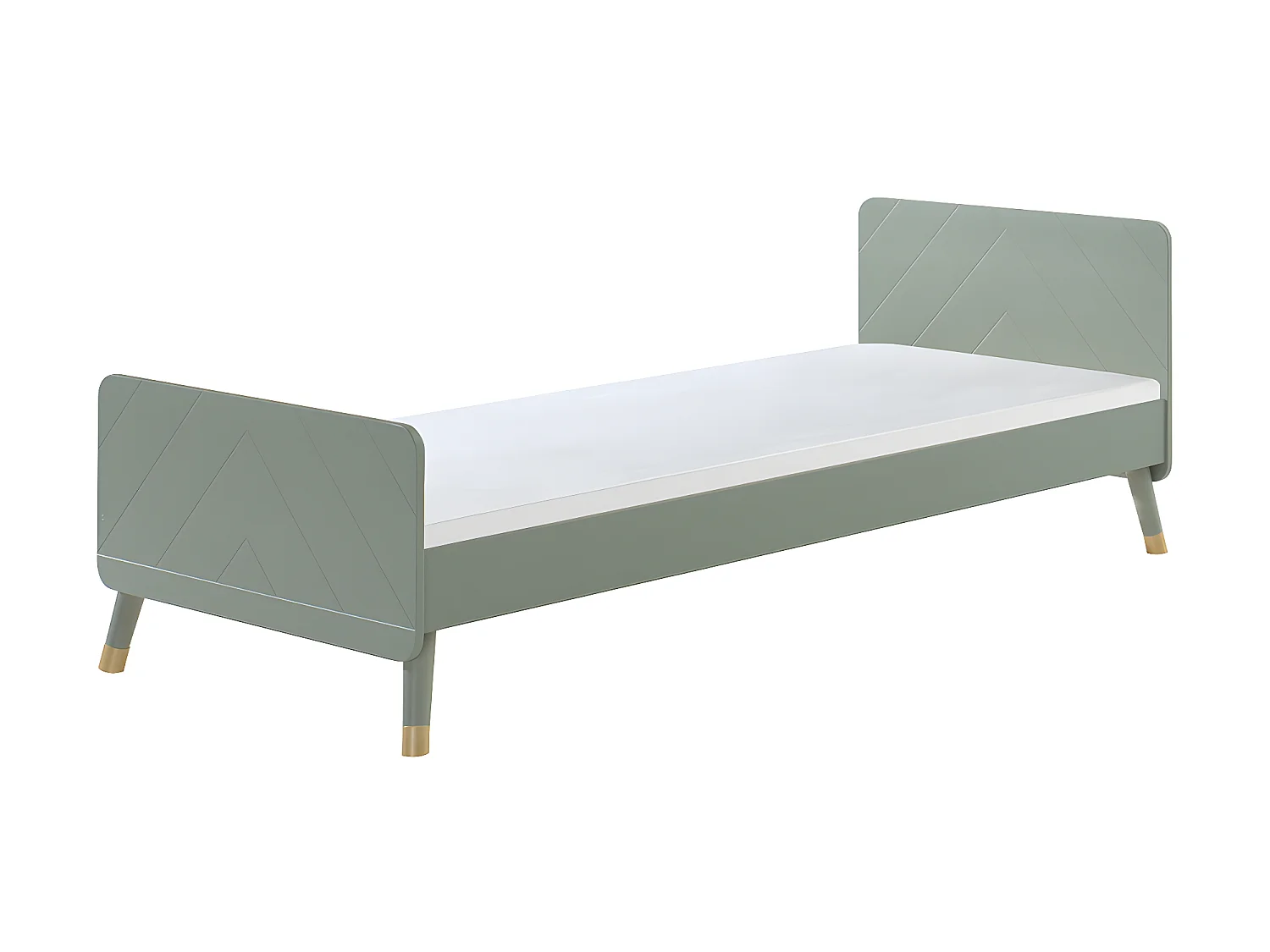Pack - Lit Enfant & Chevet "Billy" 90x200cm Vert