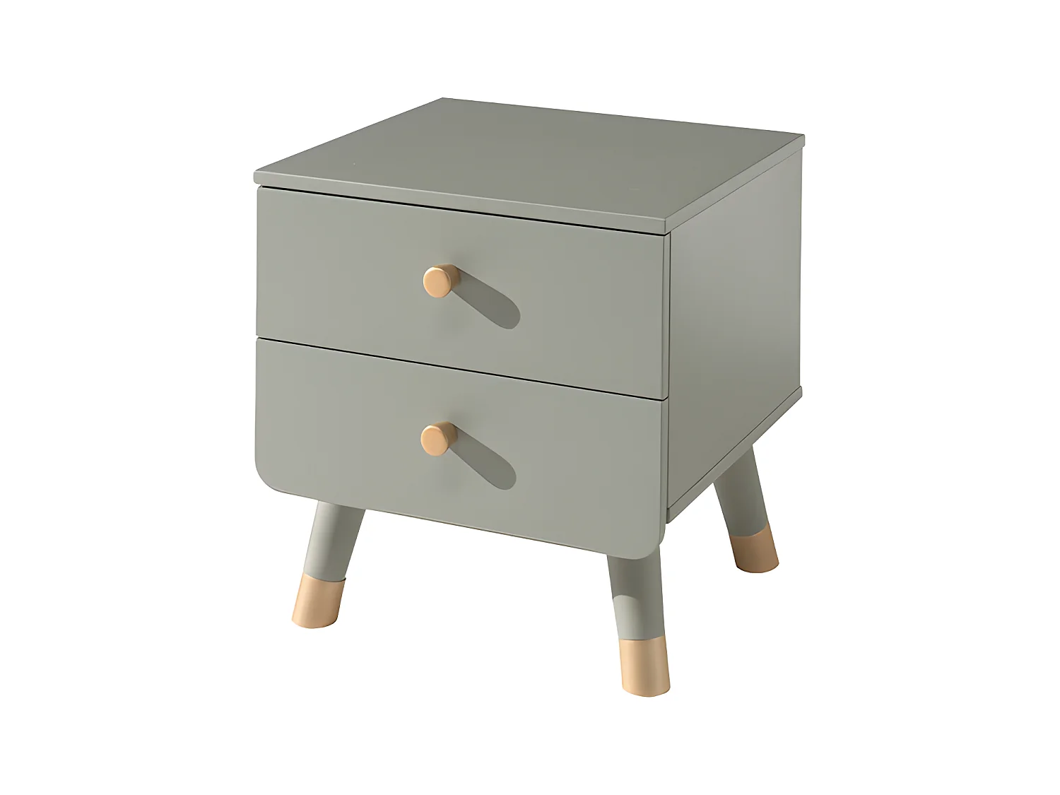 Pack - Lit Enfant & Chevet "Billy" 90x200cm Vert