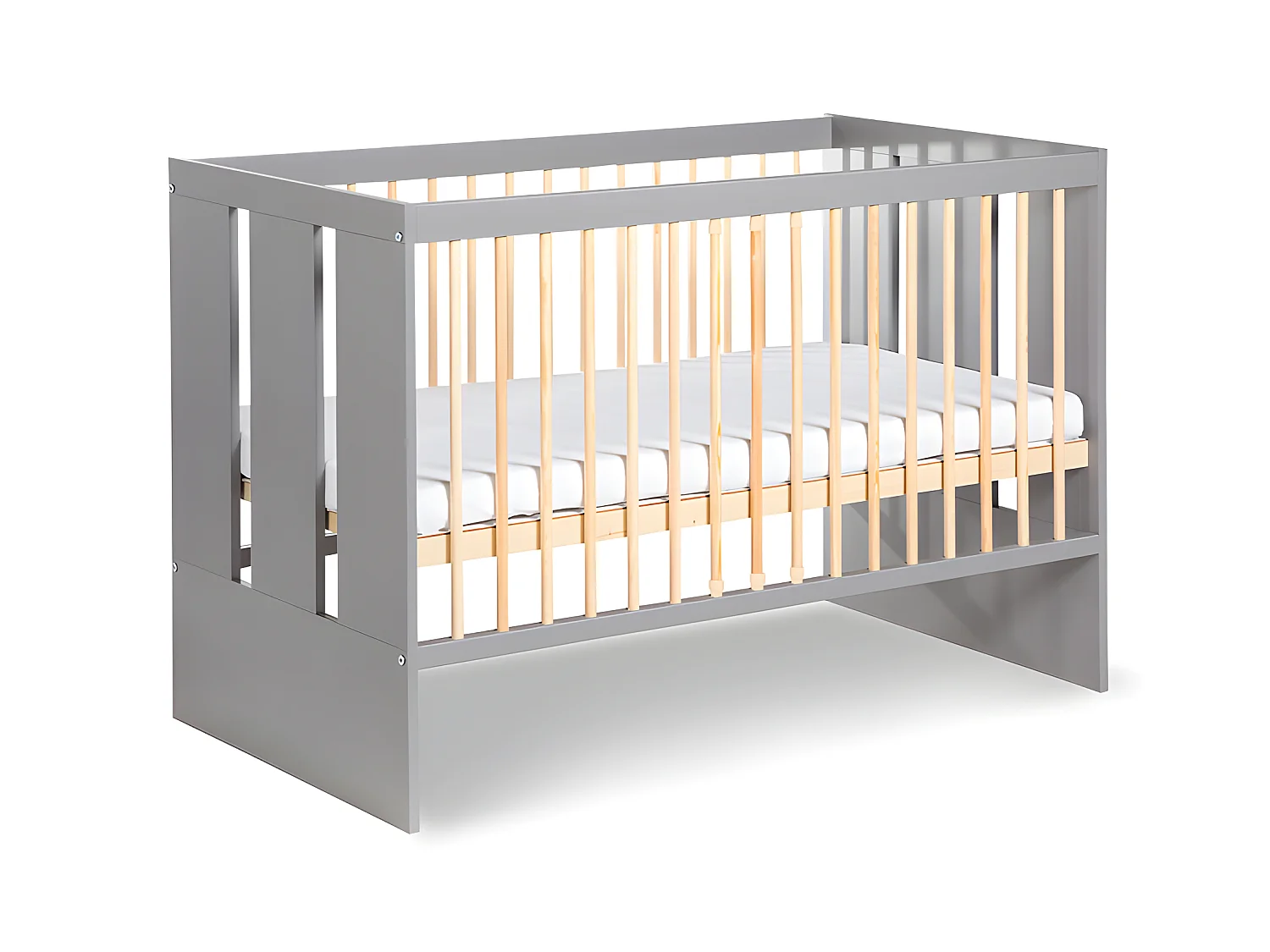 Lit bébé et commode 3 tiroirs Littlesky by Klups Pauline Gris