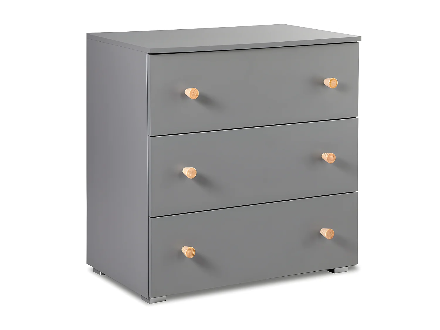 Lit bébé et commode 3 tiroirs Littlesky by Klups Pauline Gris