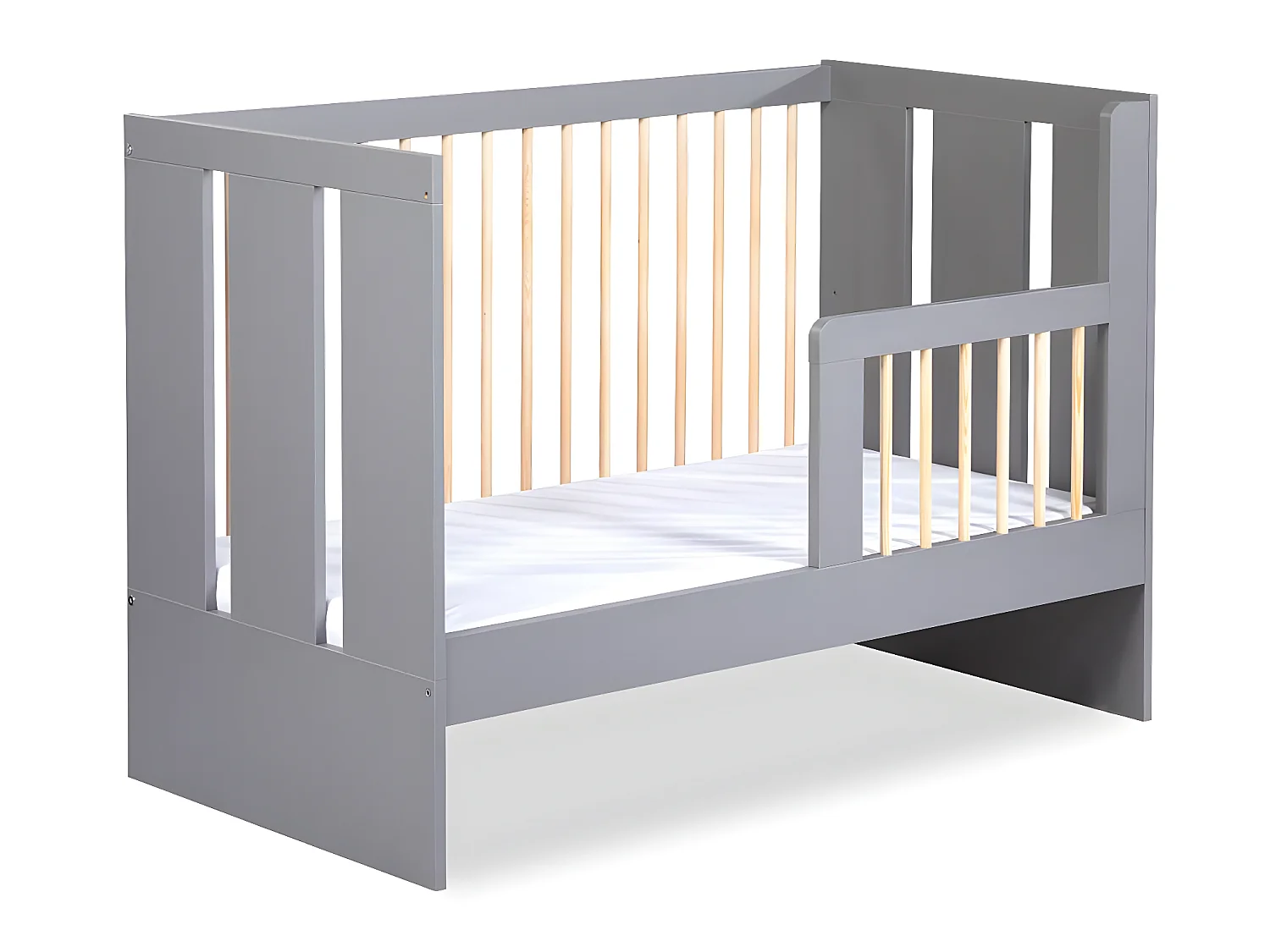 Lit bébé et commode 3 tiroirs Littlesky by Klups Pauline Gris