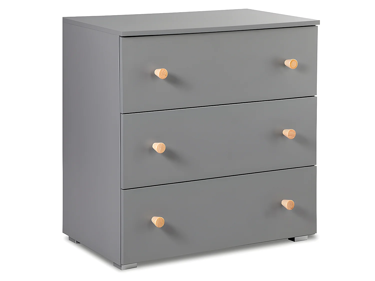 Lit bébé et commode 3 tiroirs Littlesky by Klups Pauline Gris