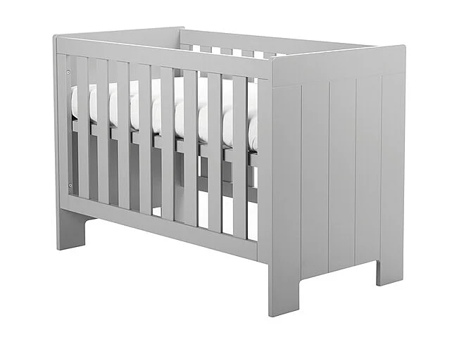 Lit bébé évolutif et Commode à langer Calmo Gris