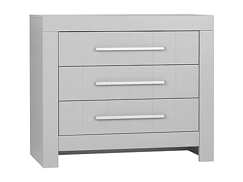 Lit bébé évolutif et Commode à langer Calmo Gris