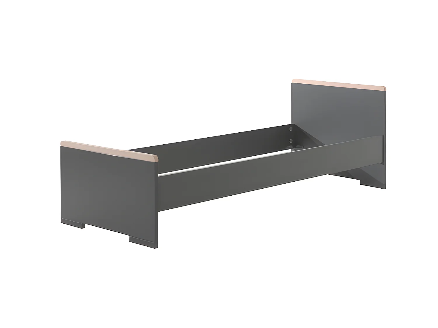 Chambre Complète Enfant 5P "London II" Gris Anthracite