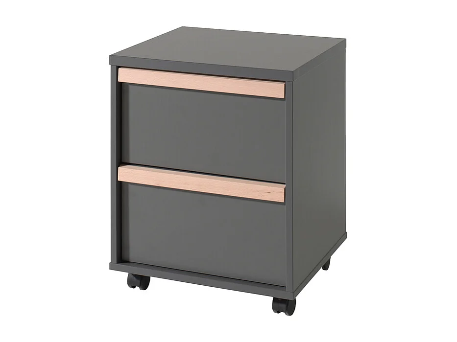 Chambre Complète Enfant 5P "London II" Gris Anthracite