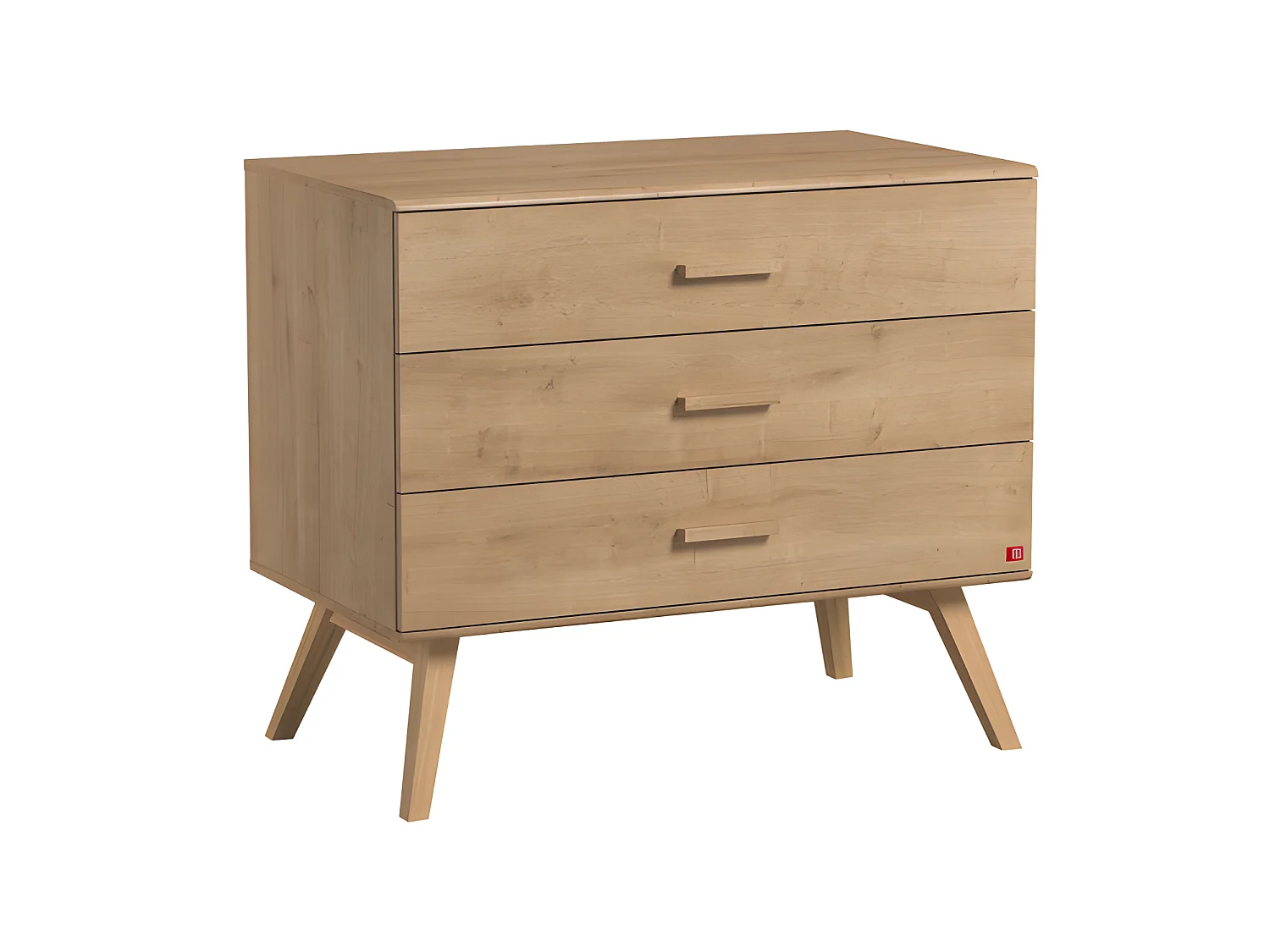 Lit bébé évolutif et Commode à langer Nautis Bois