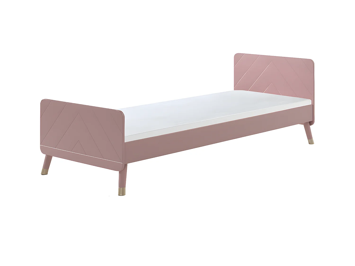 Pack - Lit Enfant & Chevet "Billy" 90x200cm Rose