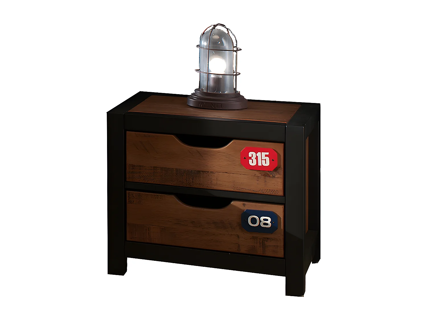 Chambre Complète Enfant 5P "Alex II" Marron & Noir