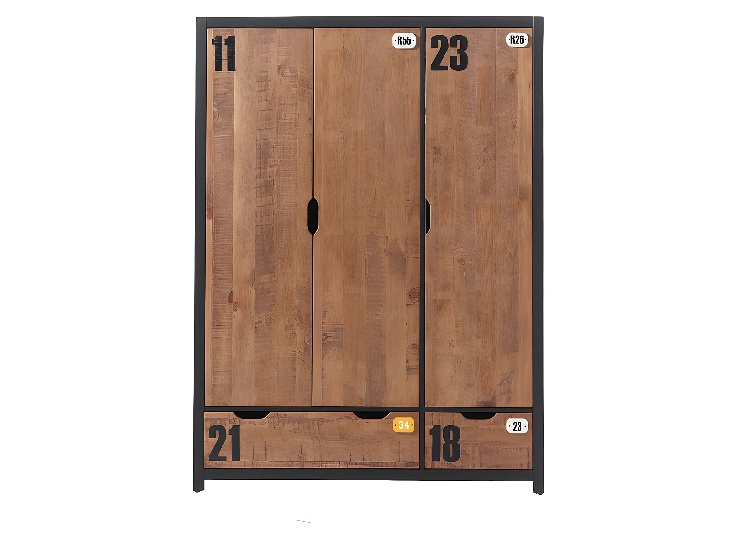 Chambre Complète Enfant 5P "Alex II" Marron & Noir