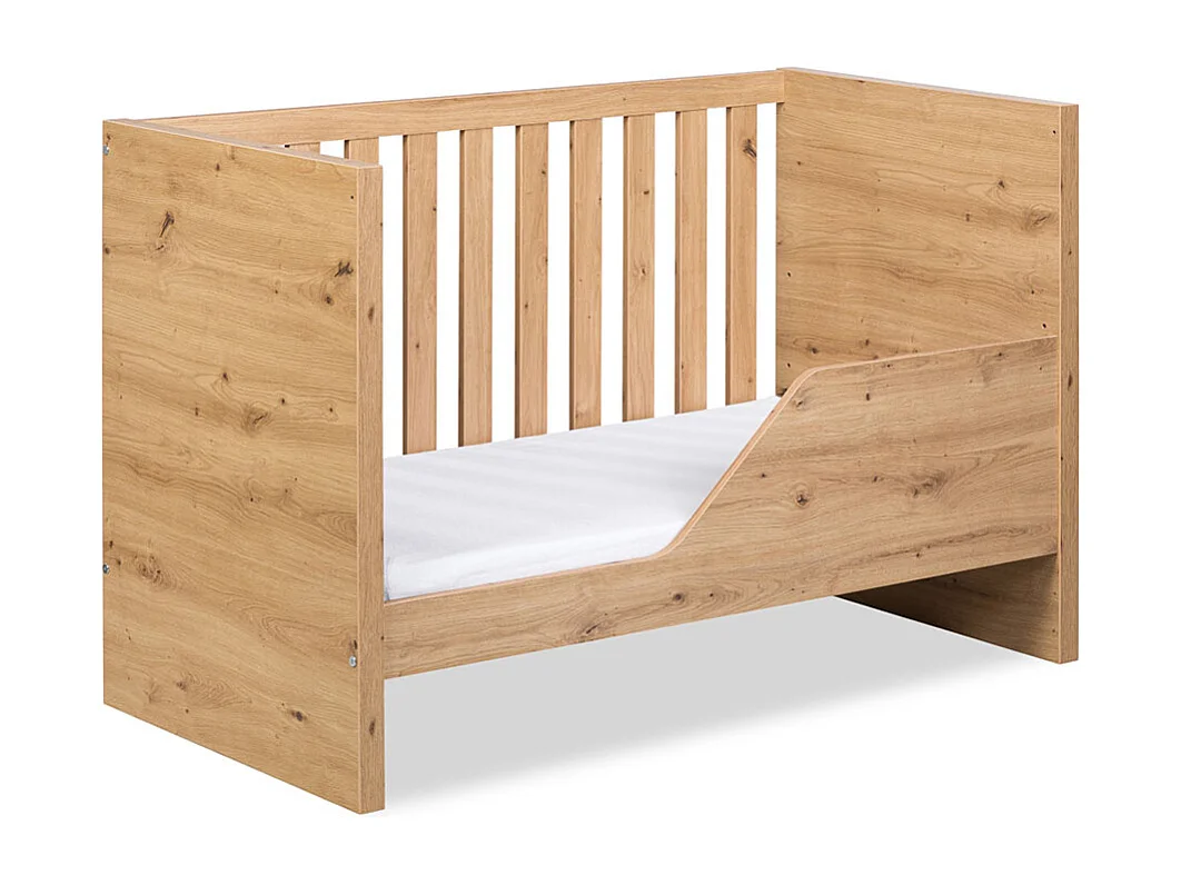 Lit bébé et Armoire LittleSky by Klups Amelia Oak Chêne