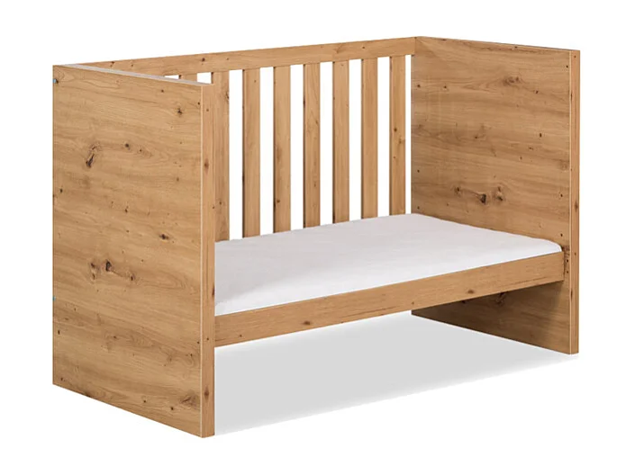 Lit bébé et Armoire LittleSky by Klups Amelia Oak Chêne