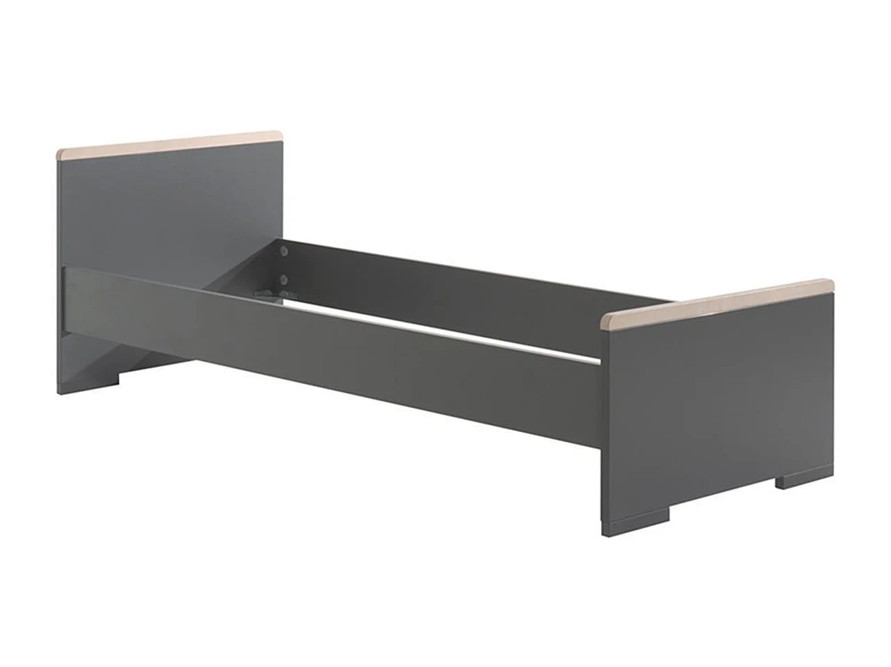 Chambre Complète Enfant 5P "London" Gris Anthracite